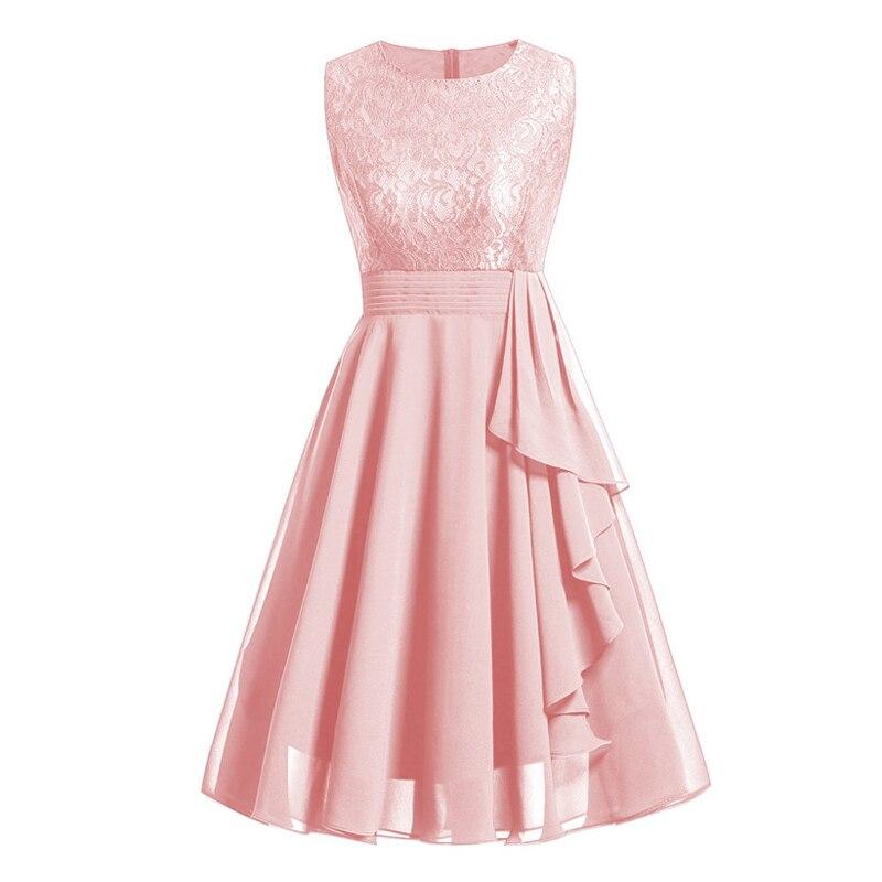 Vintage 50-Tals Rosa Aftonklänning
