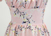 Vintage 60-Tals Rosa Blomma Klänning