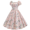 Vintage 60-Tals Rosa Blomma Klänning