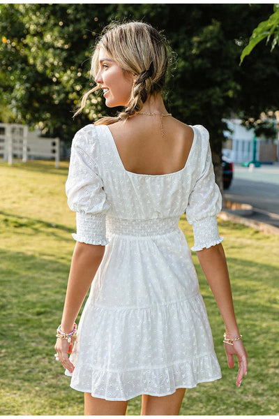 Vintage Engelsk Broderiklänning