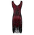 Vintage 20-Tal Gatsby Klänning Burgundy