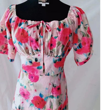 Vintage 40-Tals Blommig Klänning