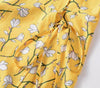 Vintage 40-Tals Gul Blomma Klänning