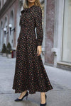 Vintage 40-Tal Flowy Black Klänning