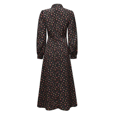 Vintage 40-Tal Flowy Black Klänning
