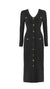 Vintage 40-Tals Svart Bodycon-Klänning