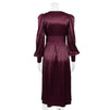 Vintage 40-Tals Burgundy Satin Klänning