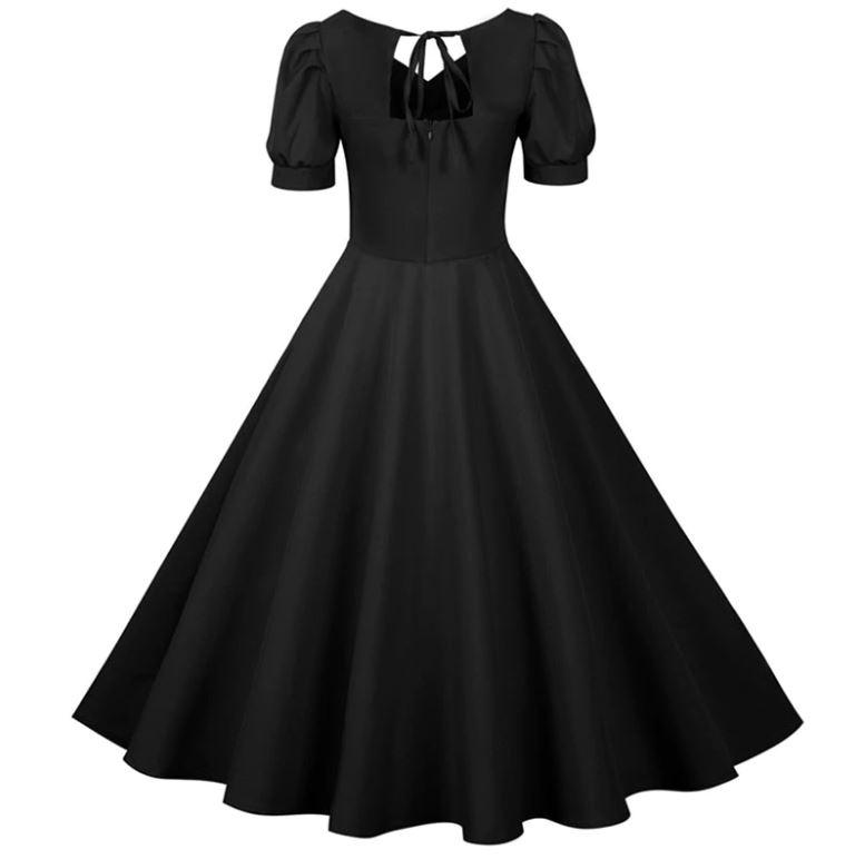 Vintage 50-Tals Svart Klänning