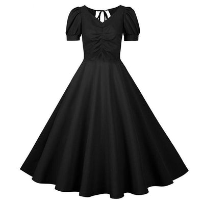 Vintage 50-Tals Svart Klänning