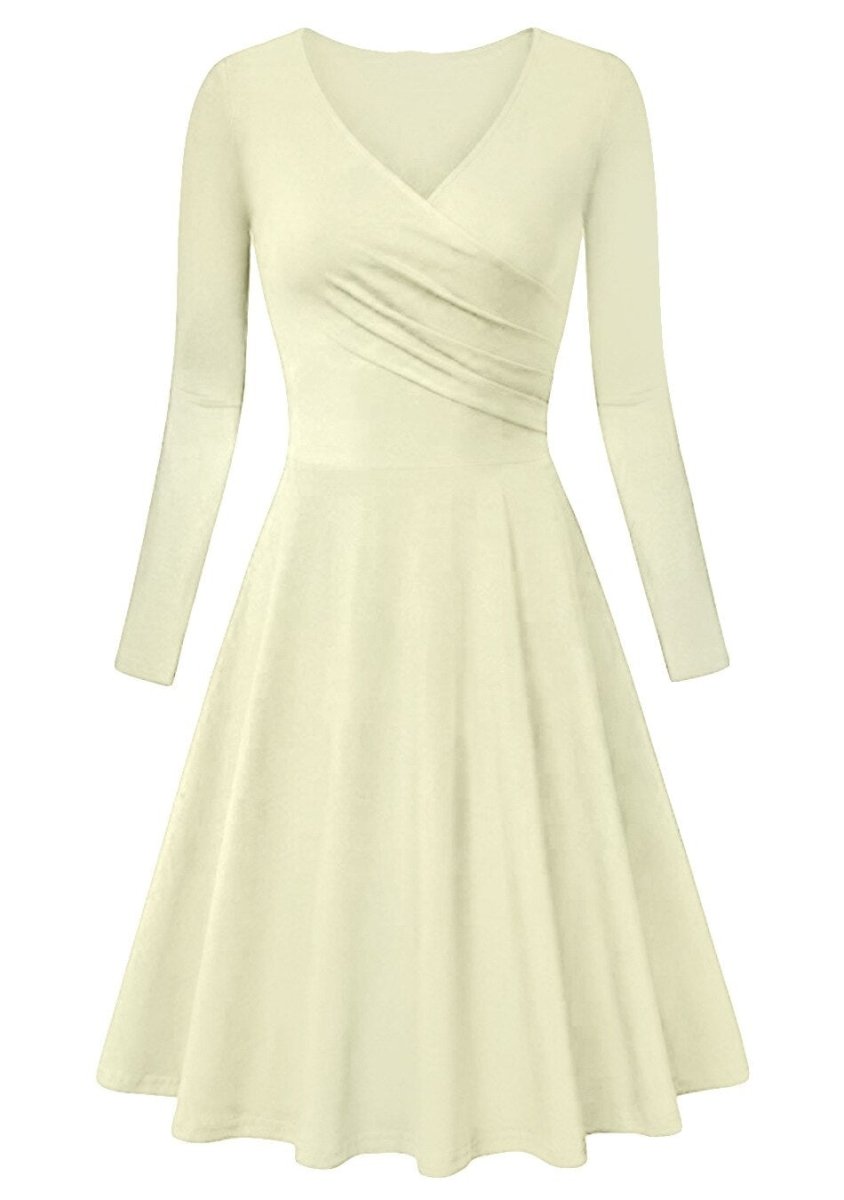 Vintage 60s Plus Size Beige Klänning