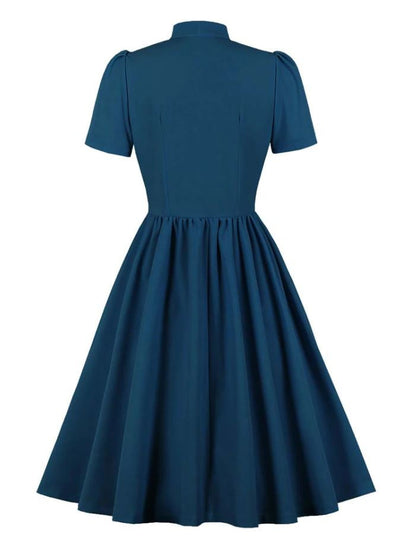 Preppy Vintage Klänning Blå