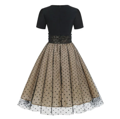 Preppy Vintage Klänning Svart