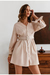 Beige Vintageklänning