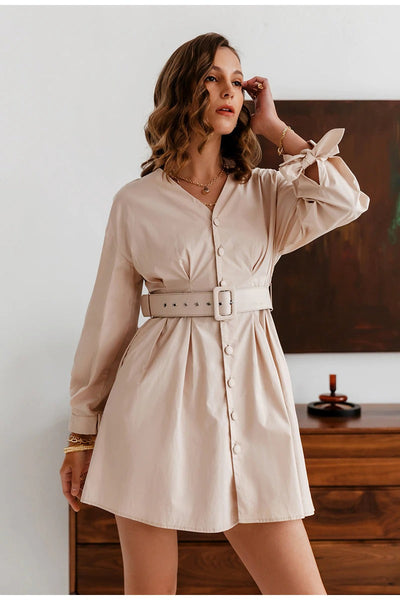 Beige Vintageklänning