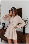 Beige Vintageklänning