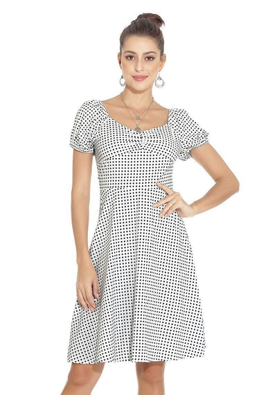 Polka Dot Klänning Från 50-Talet