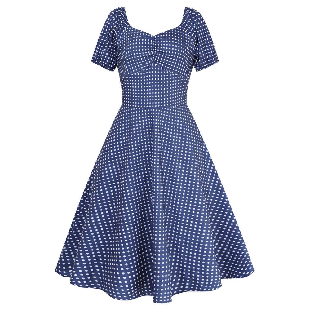 Kungsblå 50-Talsklänning