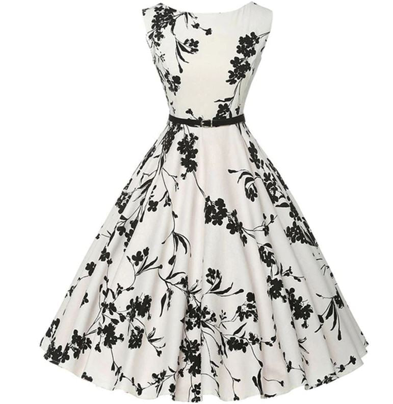 Vit Vintageklänning