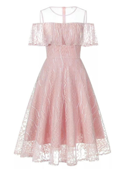 Vintage Rosa Ceremoniklänning