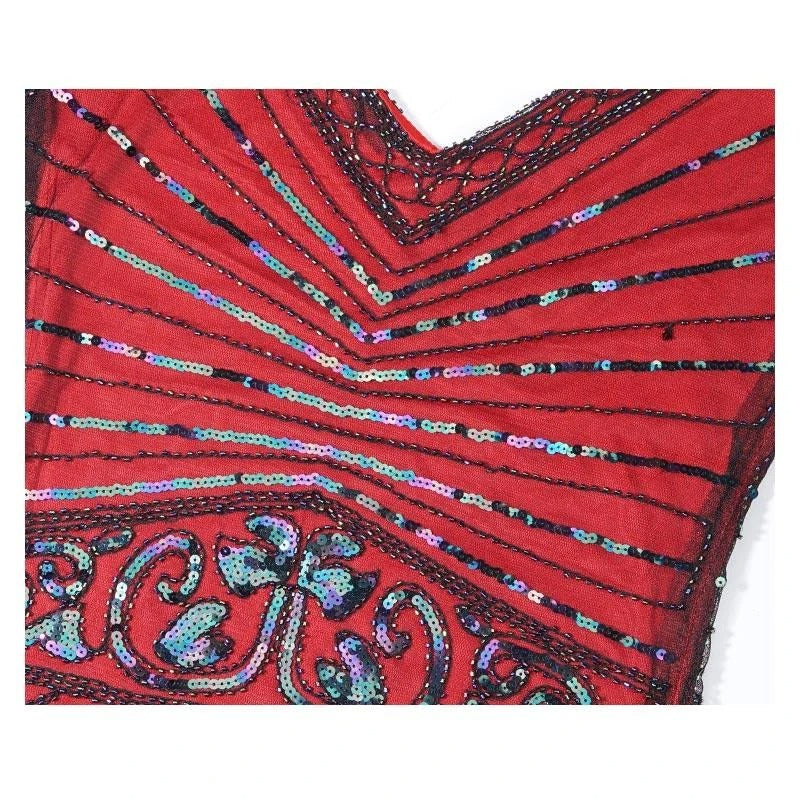 Vintage Röd Charleston Klänning