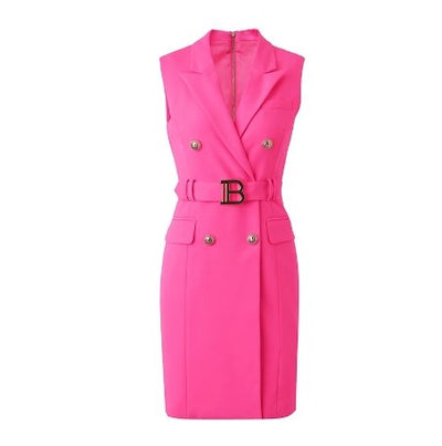 Vintage 40-Tals Pennklänning Fuschia