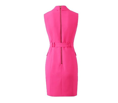 Vintage 40-Tals Pennklänning Fuschia