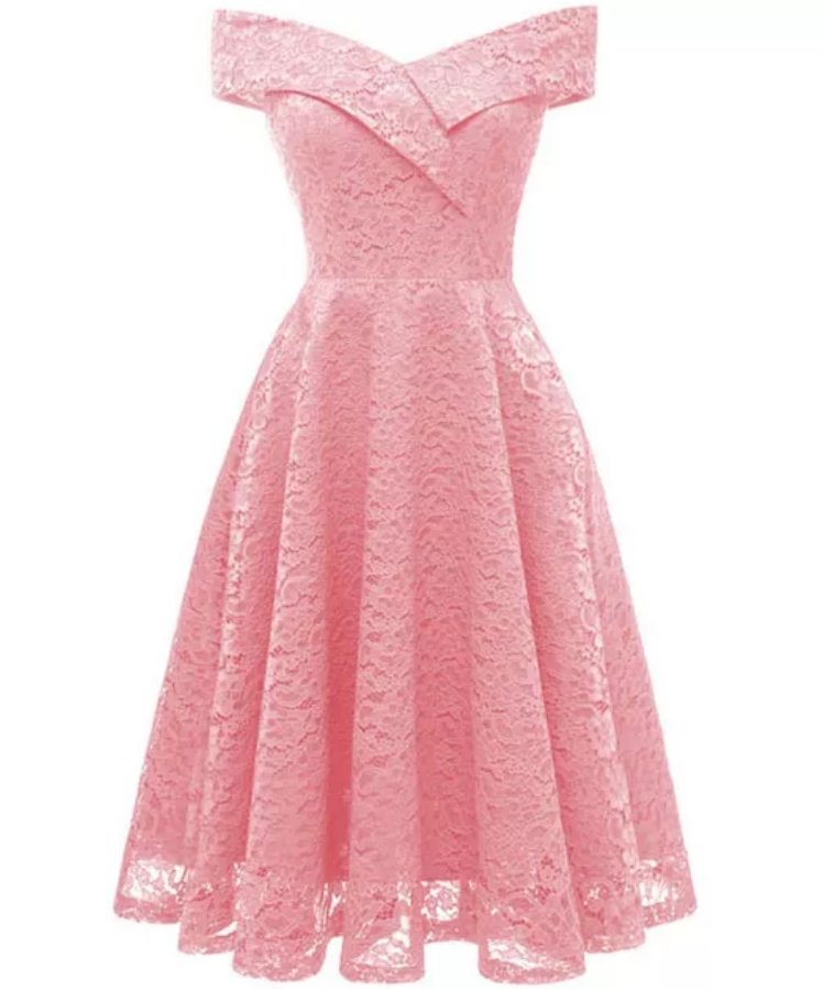 Vintage Rosa Piga Klänning