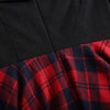 Vintage Off Shoulder Tartan Klänning