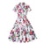 Vintage Plus Size White Flower Klänning