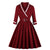Vintage Plus Size Röd V-Ringad Klänning
