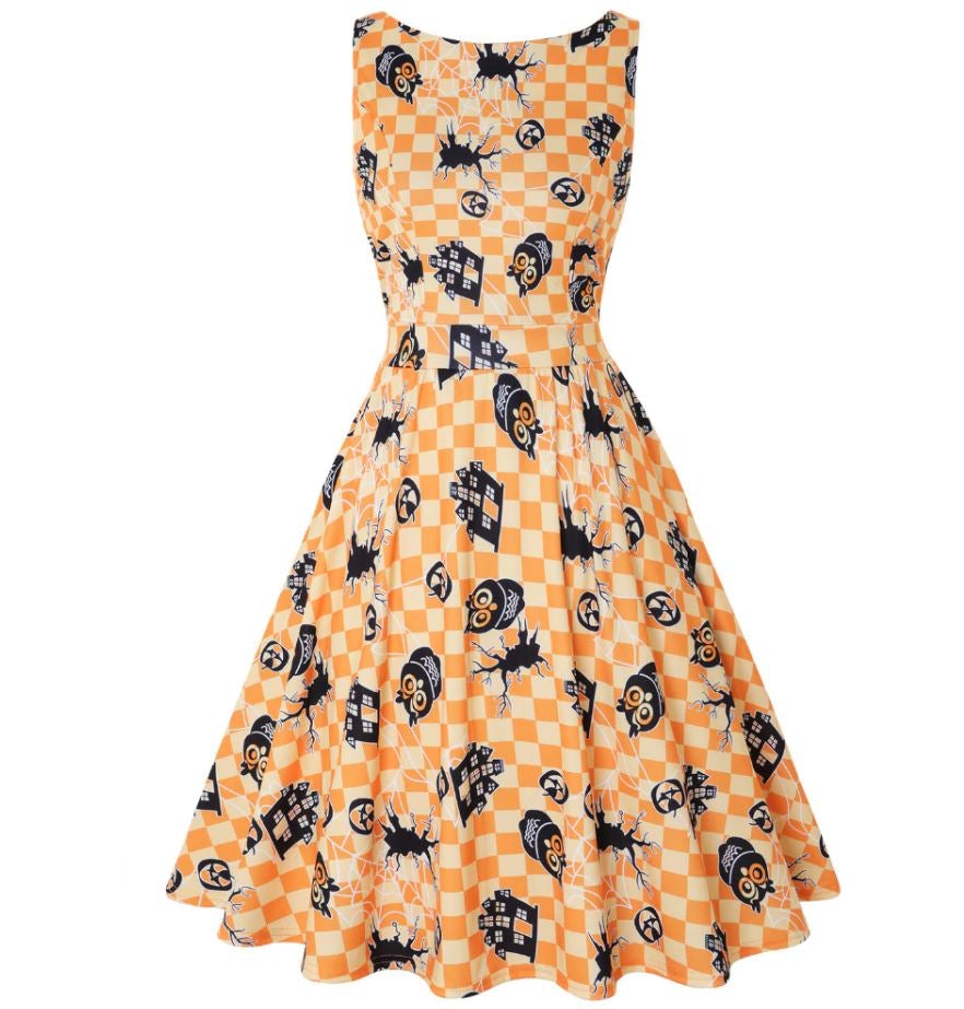 Vintage Plus Size Halloween Klänning