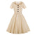 60-Tals Audrey Hepburn Beige Klänning