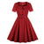 60-Tals Audrey Hepburn Burgundy Klänning