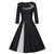 Vintage Plus Size Vintersvart Klänning
