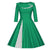 Vintage Plus Size Vintergrön Klänning