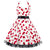 Vintage Plus Size Rockabilly Klänning Cherry