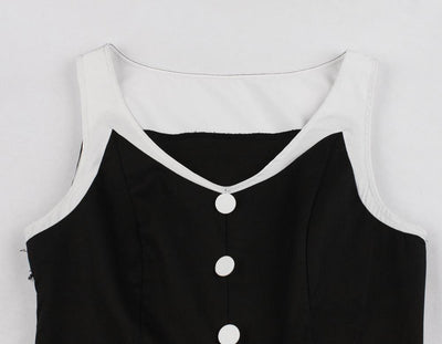 Vintage Hepburn Klänning Svart