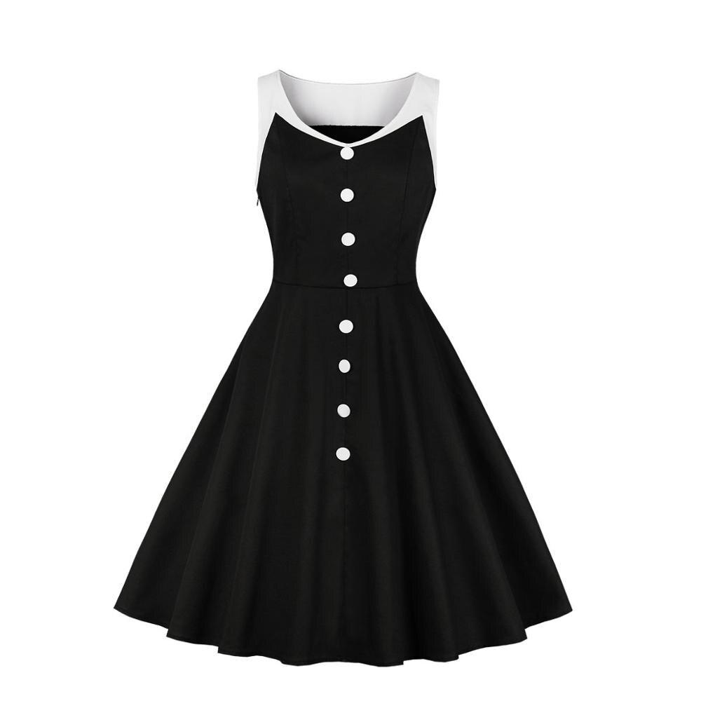 Vintage Hepburn Klänning Svart