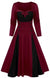 Vintage Vinterklänning Plus Size Svart