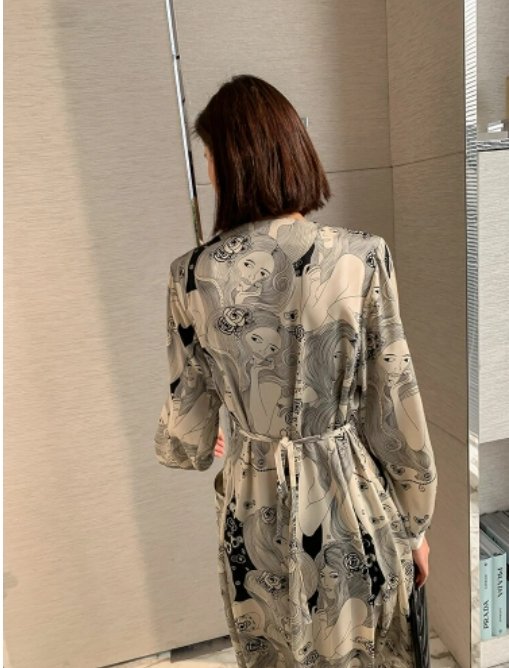 Vintage Grå Bröllopsgästklänning