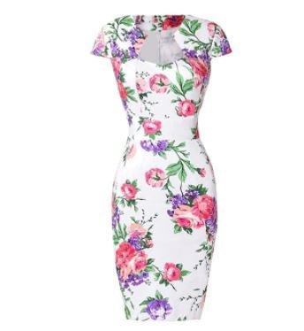 Vintage White Day Klänning