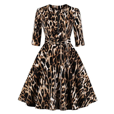 Vintage Leopardklänning