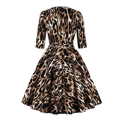 Vintage Leopardklänning