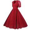 Vintage Långklänning 50-Tals Burgundy