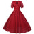 Vintage Långklänning 50-Tals Burgundy