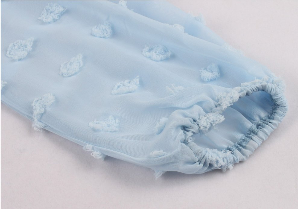 Vintage Lång Boho Klänning Blå
