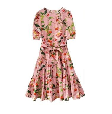 Vintage Rosa Höstbröllopsklänning