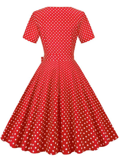 Vintage Röd Bröllopsklänning