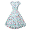Vintage Julklänning Plus Size Sky