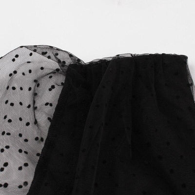 Vintage Black Dots Klänning